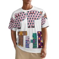 AILLOSA All Over FLAG-199 Kısa Kollu Baskılı Erkek T-shirt