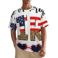 AILLOSA All Over FLAG-25 Kısa Kollu Baskılı Erkek T-shirt