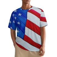 AILLOSA All Over FLAG-26 Kısa Kollu Baskılı Erkek T-shirt
