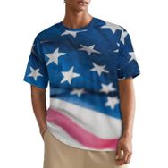 AILLOSA All Over FLAG-27 Kısa Kollu Baskılı Erkek T-shirt