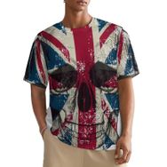 AILLOSA All Over FLAG-32 Kısa Kollu Baskılı Erkek T-shirt
