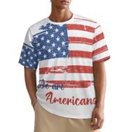 AILLOSA All Over FLAG-33 Kısa Kollu Baskılı Erkek T-shirt