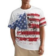AILLOSA All Over FLAG-38 Kısa Kollu Baskılı Erkek T-shirt