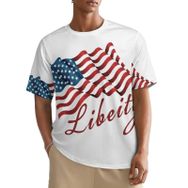 AILLOSA All Over FLAG-40 Kısa Kollu Baskılı Erkek T-shirt