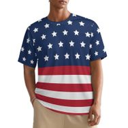 AILLOSA All Over FLAG-45 Kısa Kollu Baskılı Erkek T-shirt