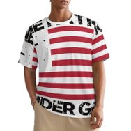AILLOSA All Over FLAG-46 Kısa Kollu Baskılı Erkek T-shirt