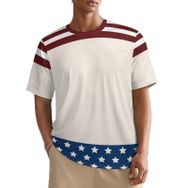 AILLOSA All Over FLAG-49 Kısa Kollu Baskılı Erkek T-shirt