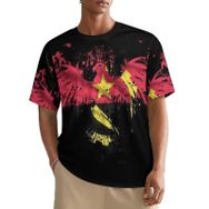 AILLOSA All Over FLAG-51 Kısa Kollu Baskılı Erkek T-shirt