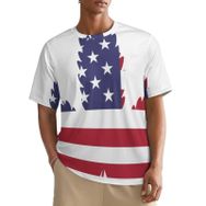 AILLOSA All Over FLAG-55 Kısa Kollu Baskılı Erkek T-shirt