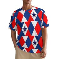 AILLOSA All Over FLAG-57 Kısa Kollu Baskılı Erkek T-shirt