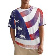 AILLOSA All Over FLAG-66 Kısa Kollu Baskılı Erkek T-shirt