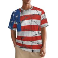 AILLOSA All Over FLAG-67 Kısa Kollu Baskılı Erkek T-shirt