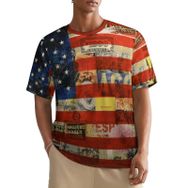 AILLOSA All Over FLAG-69 Kısa Kollu Baskılı Erkek T-shirt