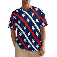 AILLOSA All Over FLAG-74 Kısa Kollu Baskılı Erkek T-shirt