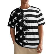 AILLOSA All Over FLAG-76 Kısa Kollu Baskılı Erkek T-shirt