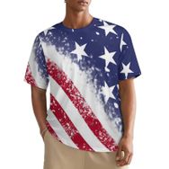 AILLOSA All Over FLAG-78 Kısa Kollu Baskılı Erkek T-shirt