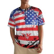AILLOSA All Over FLAG-79 Kısa Kollu Baskılı Erkek T-shirt