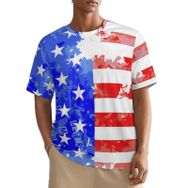 AILLOSA All Over FLAG-81 Kısa Kollu Baskılı Erkek T-shirt