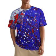 AILLOSA All Over FLAG-86 Kısa Kollu Baskılı Erkek T-shirt