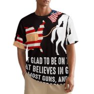AILLOSA All Over FLAG-88 Kısa Kollu Baskılı Erkek T-shirt