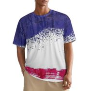 AILLOSA All Over FLAG-96 Kısa Kollu Baskılı Erkek T-shirt