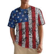 AILLOSA All Over FLAG-97 Kısa Kollu Baskılı Erkek T-shirt