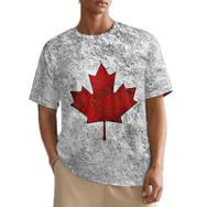 AILLOSA All Over FLAG-98 Kısa Kollu Baskılı Erkek T-shirt