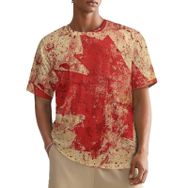 AILLOSA All Over FLAG-99 Kısa Kollu Baskılı Erkek T-shirt