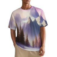 AILLOSA All Over GFY-17 Kısa Kollu Baskılı Erkek T-shirt