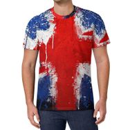AILLOSA All Over Print FLAG-115 Kısa Kollu Baskılı Unisex T-shirt