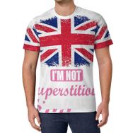 AILLOSA All Over Print FLAG-116 Kısa Kollu Baskılı Unisex T-shirt