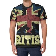 AILLOSA All Over Print FLAG-117 Kısa Kollu Baskılı Unisex T-shirt