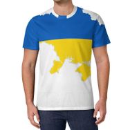 AILLOSA All Over Print FLAG-119 Kısa Kollu Baskılı Unisex T-shirt
