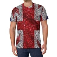 AILLOSA All Over Print FLAG-122 Kısa Kollu Baskılı Unisex T-shirt
