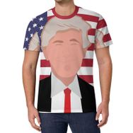 AILLOSA All Over Print FLAG-13 Kısa Kollu Baskılı Unisex T-shirt