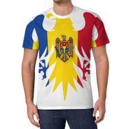 AILLOSA All Over Print FLAG-136 Kısa Kollu Baskılı Unisex T-shirt