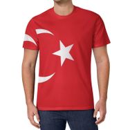 AILLOSA All Over Print FLAG-141 Kısa Kollu Baskılı Unisex T-shirt