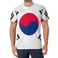 AILLOSA All Over Print FLAG-143 Kısa Kollu Baskılı Unisex T-shirt