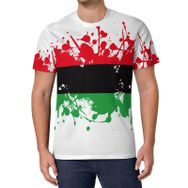 AILLOSA All Over Print FLAG-147 Kısa Kollu Baskılı Unisex T-shirt