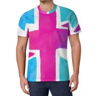 AILLOSA All Over Print FLAG-152 Kısa Kollu Baskılı Unisex T-shirt