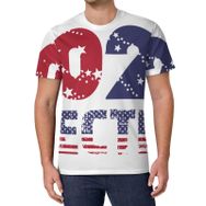 AILLOSA All Over Print FLAG-162 Kısa Kollu Baskılı Unisex T-shirt