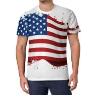 AILLOSA All Over Print FLAG-167 Kısa Kollu Baskılı Unisex T-shirt