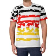 AILLOSA All Over Print FLAG-168 Kısa Kollu Baskılı Unisex T-shirt