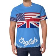 AILLOSA All Over Print FLAG-17 Kısa Kollu Baskılı Unisex T-shirt
