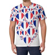 AILLOSA All Over Print FLAG-174 Kısa Kollu Baskılı Unisex T-shirt