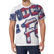 AILLOSA All Over Print FLAG-18 Kısa Kollu Baskılı Unisex T-shirt