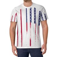 AILLOSA All Over Print FLAG-185 Kısa Kollu Baskılı Unisex T-shirt