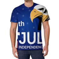 AILLOSA All Over Print FLAG-187 Kısa Kollu Baskılı Unisex T-shirt