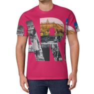 AILLOSA All Over Print FLAG-193 Kısa Kollu Baskılı Unisex T-shirt