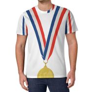AILLOSA All Over Print FLAG-198 Kısa Kollu Baskılı Unisex T-shirt